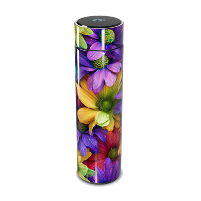 Garrafa Térmica Touch - Floral Colorida Inox