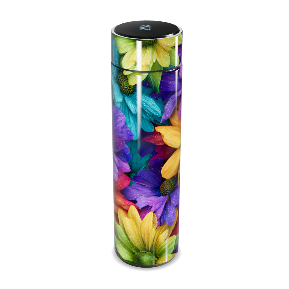 Garrafa Térmica Touch - Floral Colorida Inox