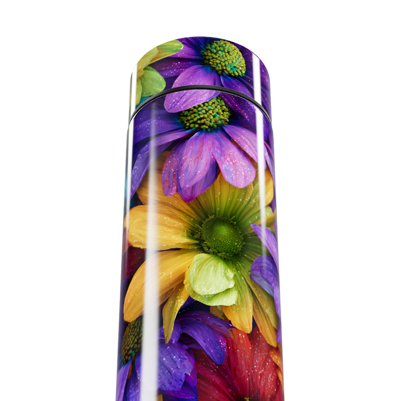 Garrafa Térmica Touch - Floral Colorida Inox