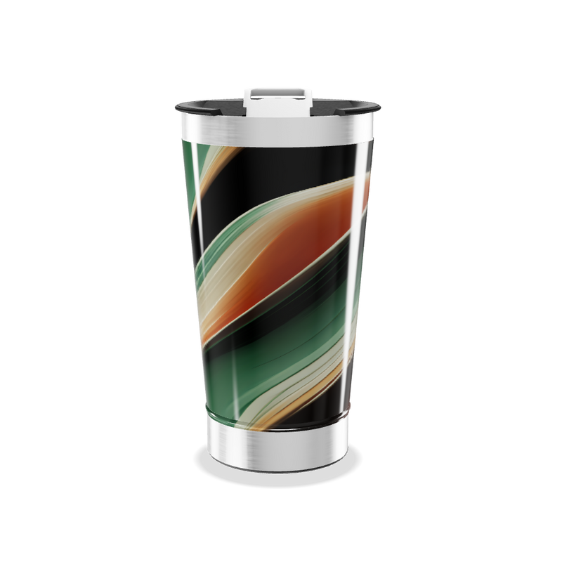 Copo Térmico - Estampa Abstrata Colorida