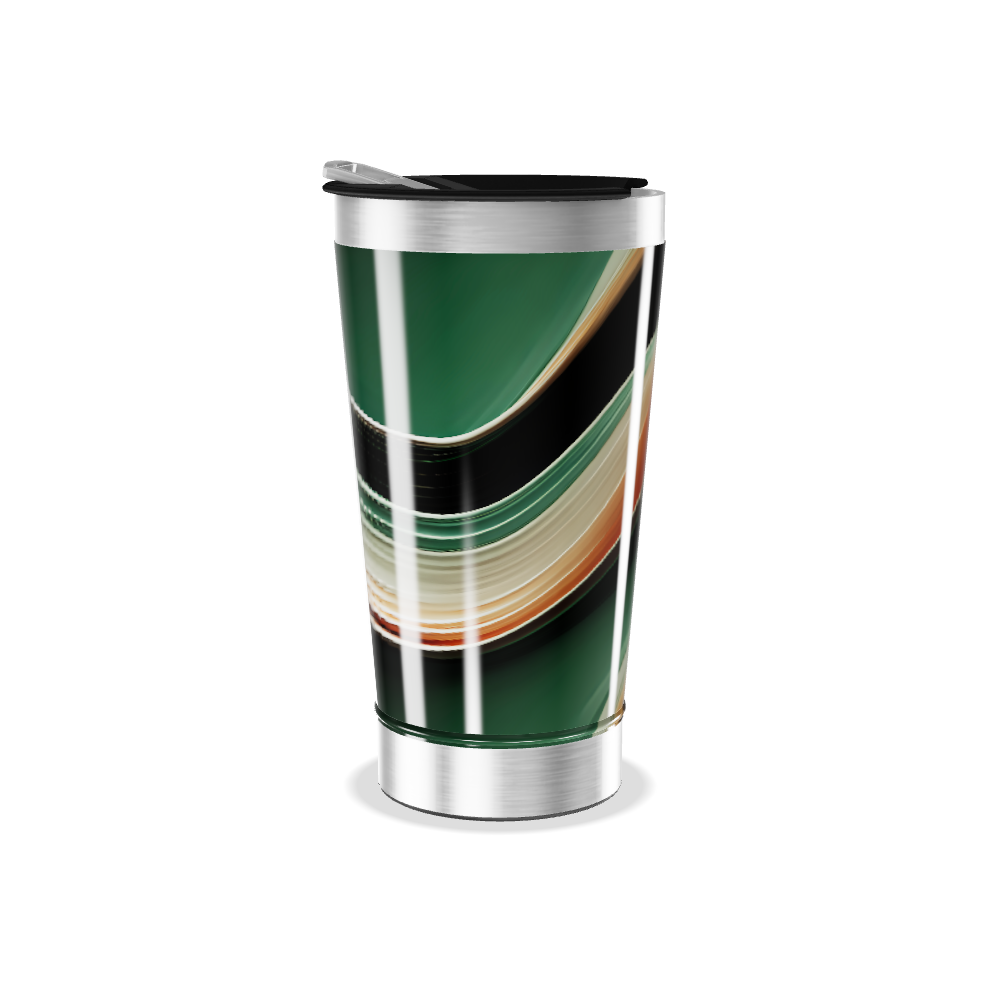 Copo Térmico - Estampa Abstrata Colorida