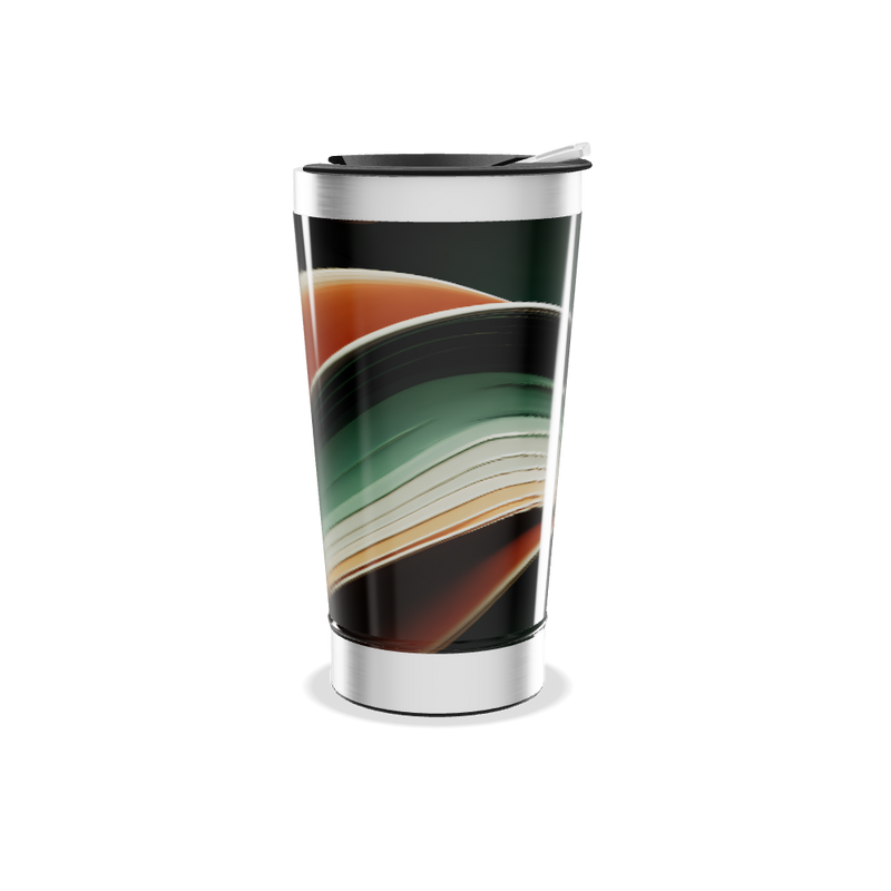 Copo Térmico - Estampa Abstrata Colorida