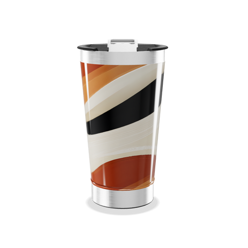 Copo Térmico - Listras Coloridas Inox