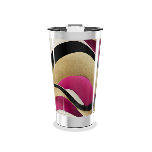 Copo Térmico - Estampa Abstrata Colorida