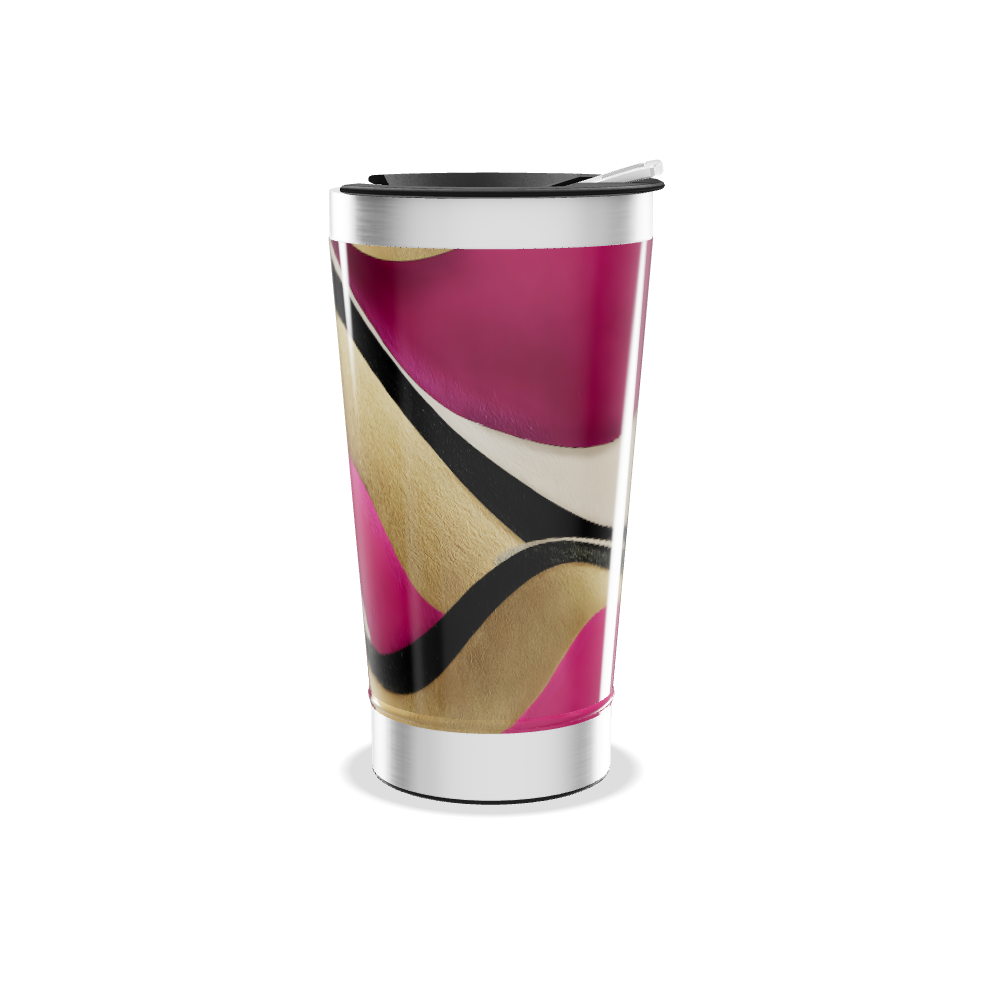 Copo Térmico - Estampa Abstrata Colorida