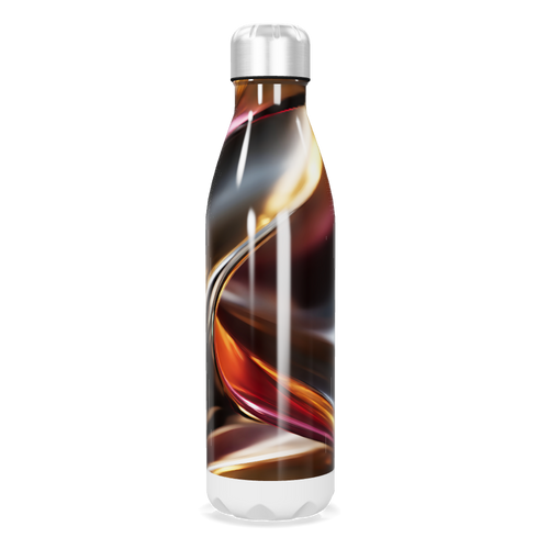 Garrafa Inox - Estampa Abstrata Colorida