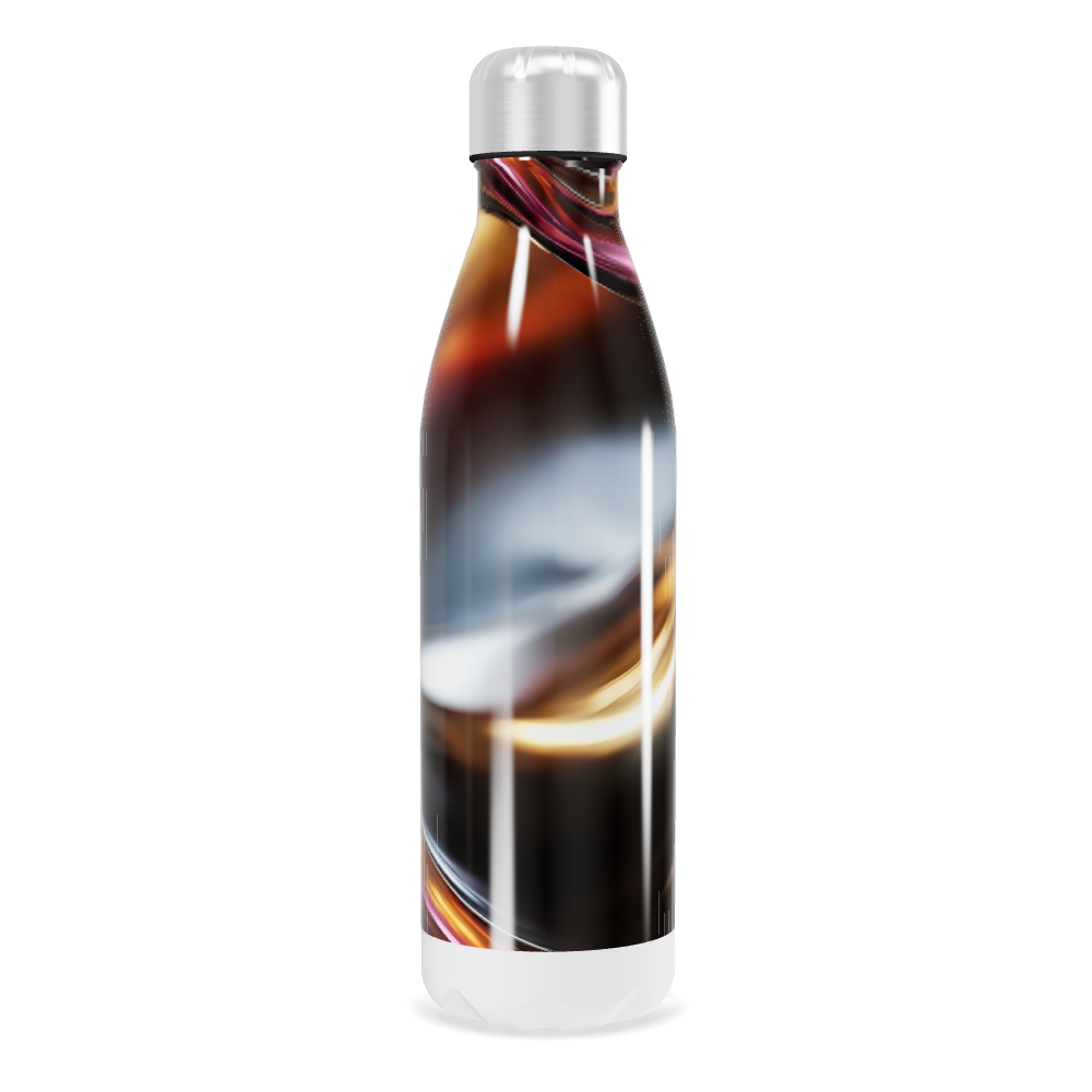 Garrafa Inox - Estampa Abstrata Colorida