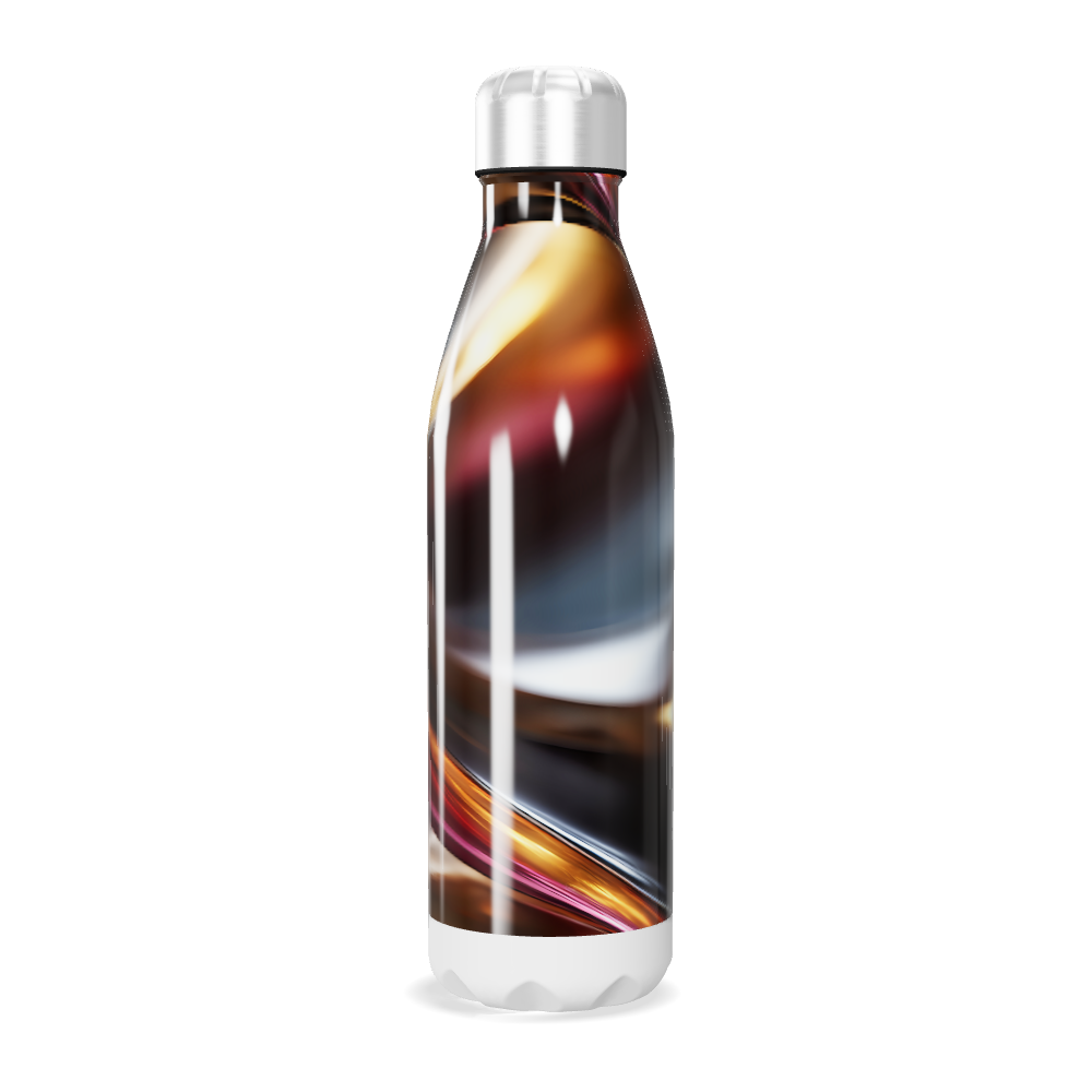 Garrafa Inox - Estampa Abstrata Colorida
