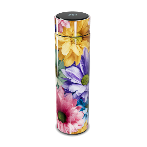 Garrafa Térmica Touch Floral Colorida Inox