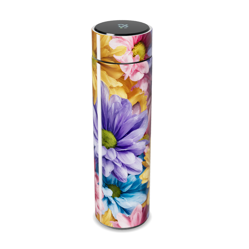 Garrafa Térmica Touch Floral Colorida Inox