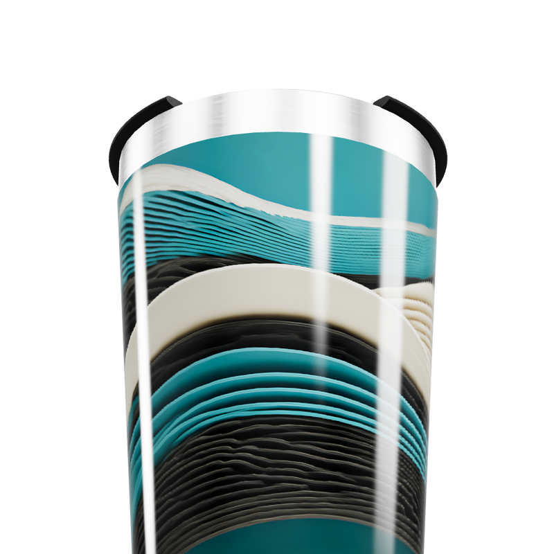 Copo Térmico - Ondas azul e preto