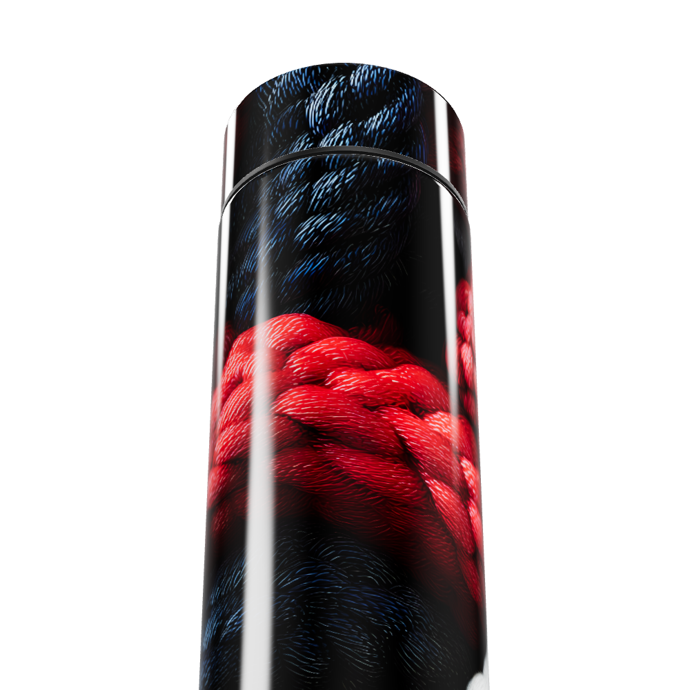 Garrafa Térmica Touch - Estampa Trançada Colorida