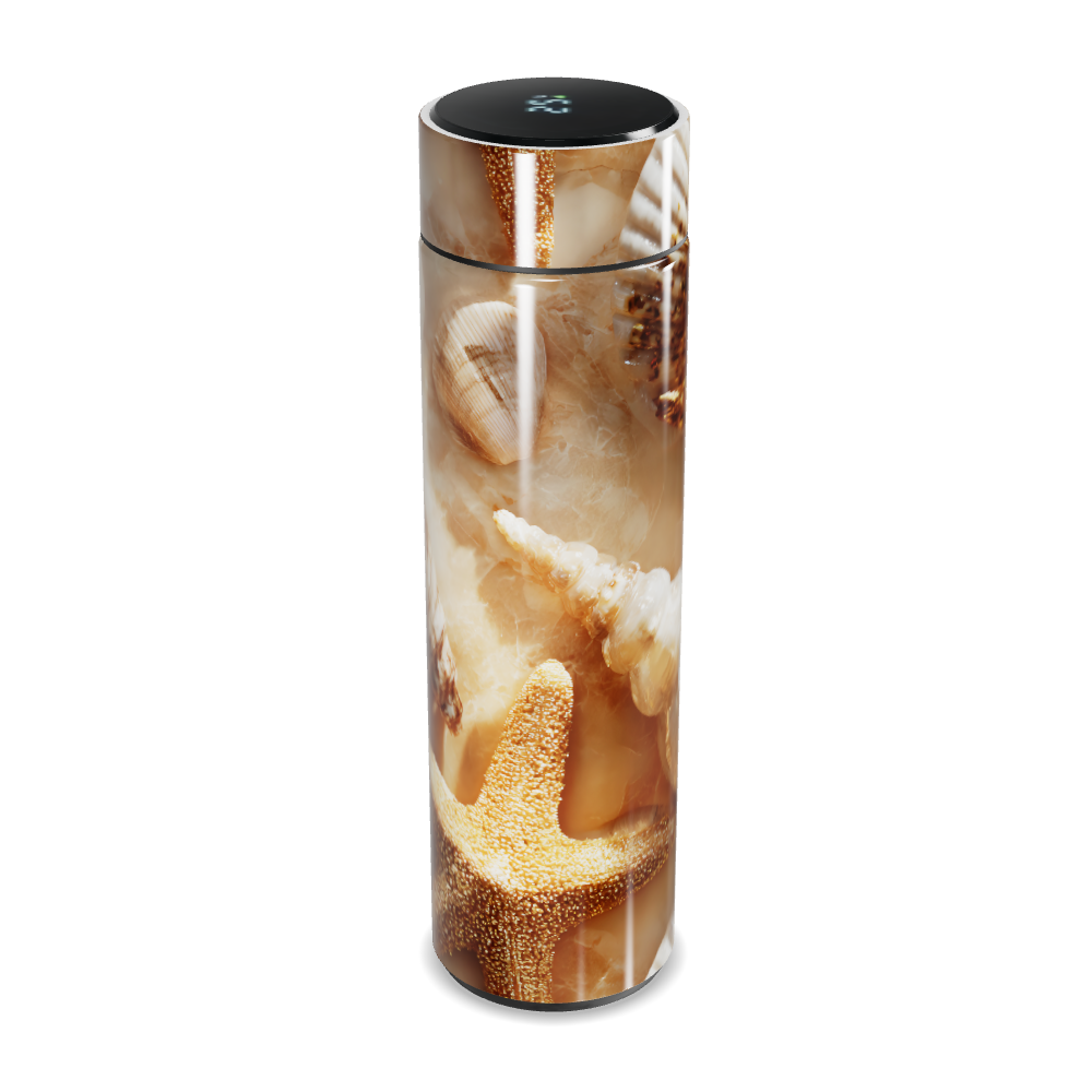 Garrafa Térmica Touch - Conchas Marrom