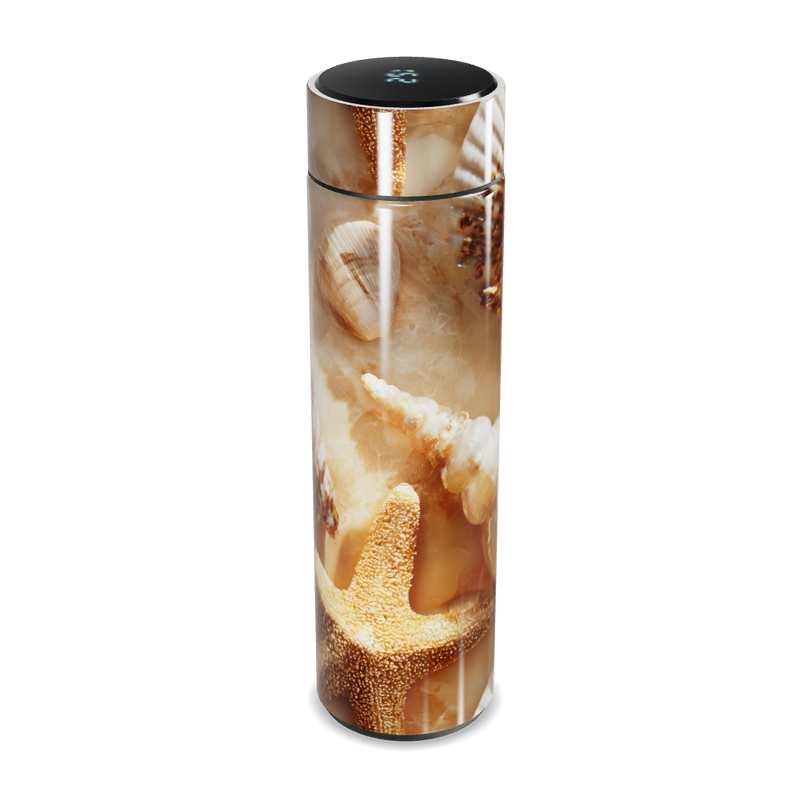 Garrafa Térmica Touch - Conchas Marrom