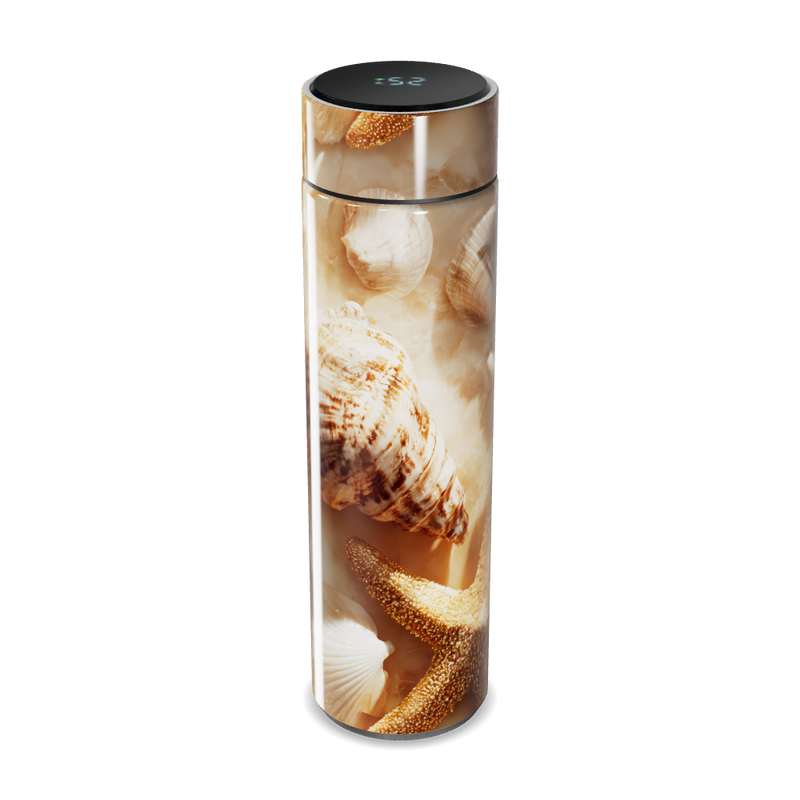 Garrafa Térmica Touch - Conchas Marrom