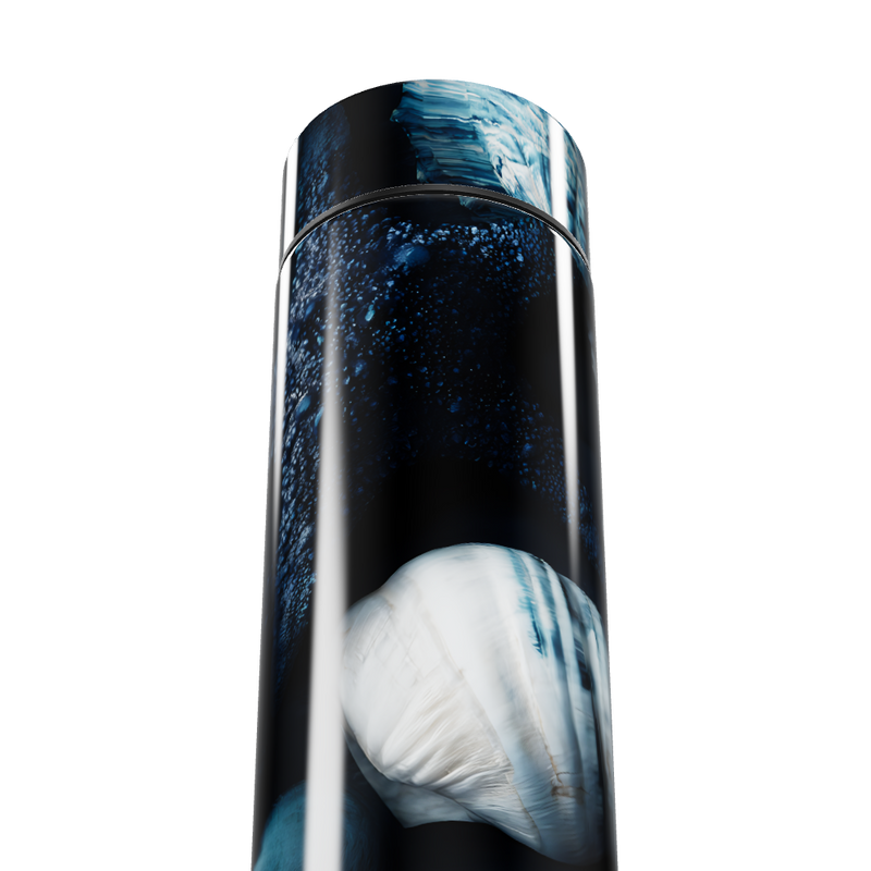 Garrafa Térmica Touch - Azul Marinho com Estampa