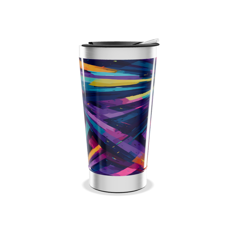 Copo Térmico - Estampa Colorida Abstrata