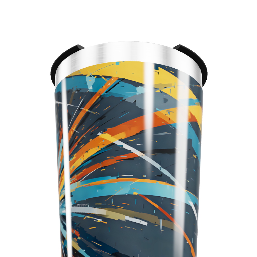 Copo Térmico - Estampa Abstrata Colorida