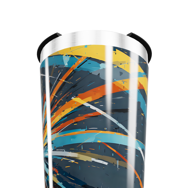 Copo Térmico - Estampa Abstrata Colorida