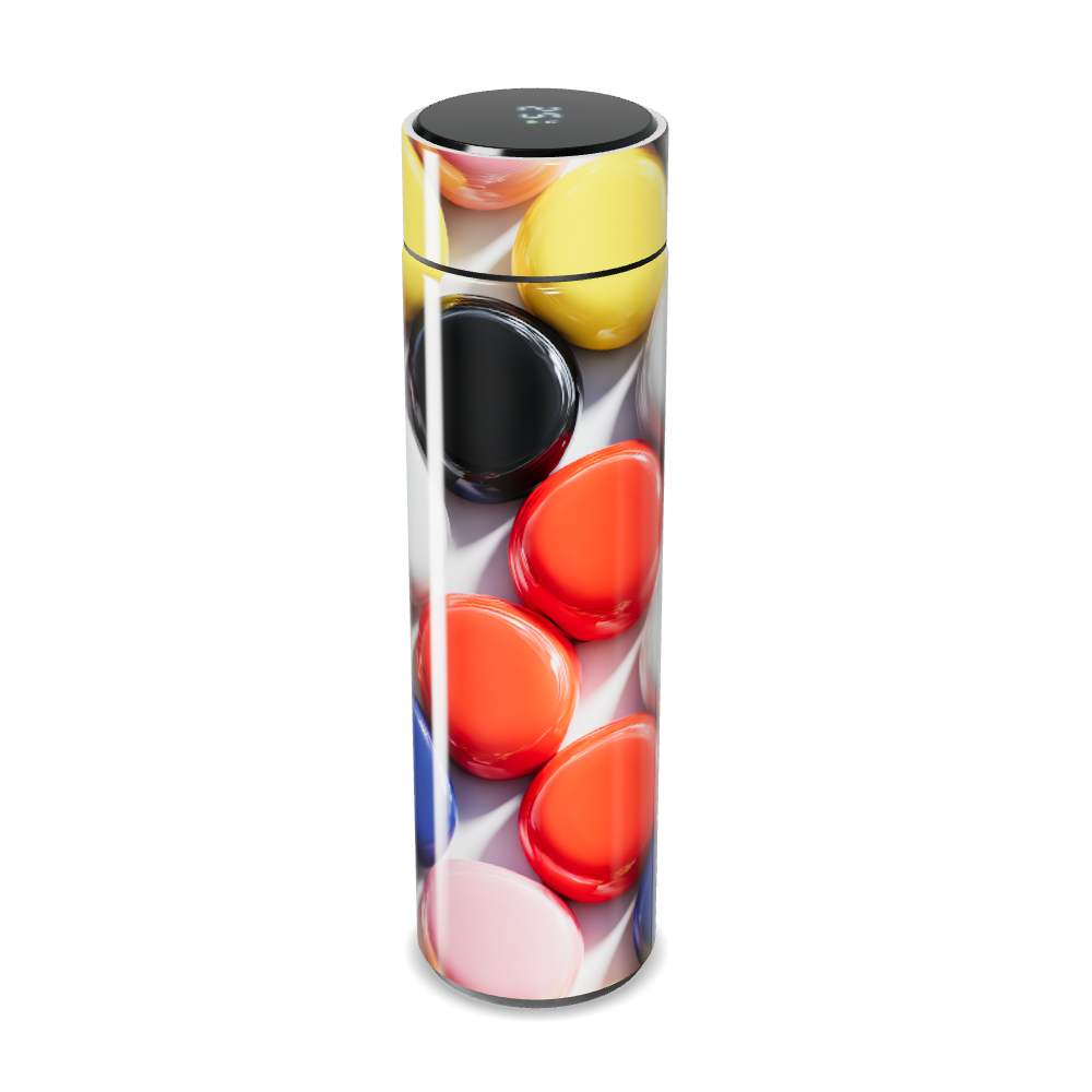 Garrafa Térmica Touch - Colorida com Estampa Macaron