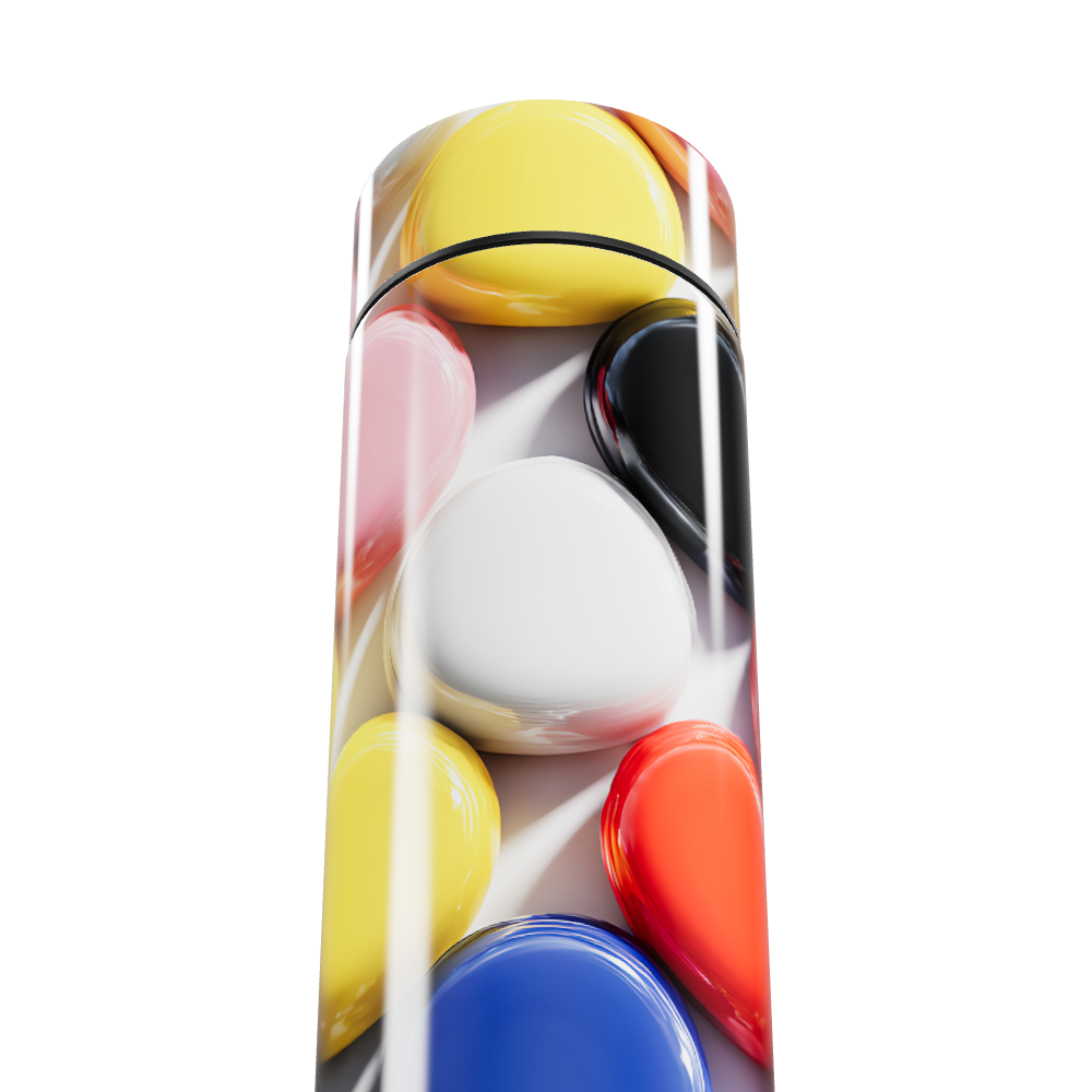 Garrafa Térmica Touch - Colorida com Estampa Macaron