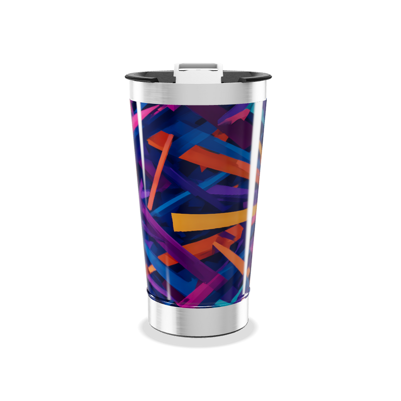 Copo Térmico - Estampa Colorida Abstrata