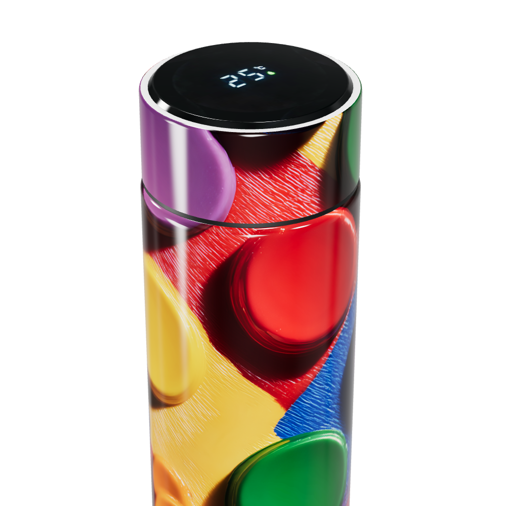 Garrafa Térmica Touch - Colorida com Display Digital