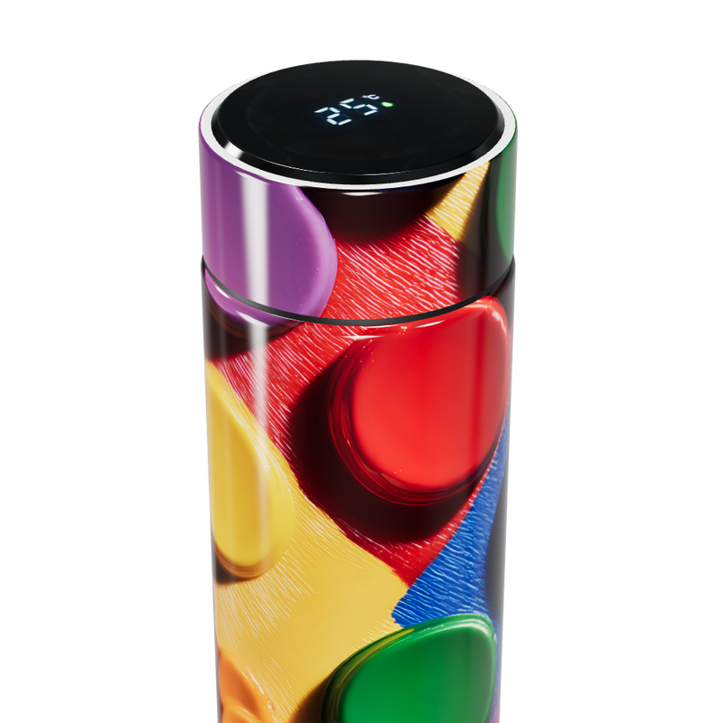 Garrafa Térmica Touch - Colorida com Display Digital