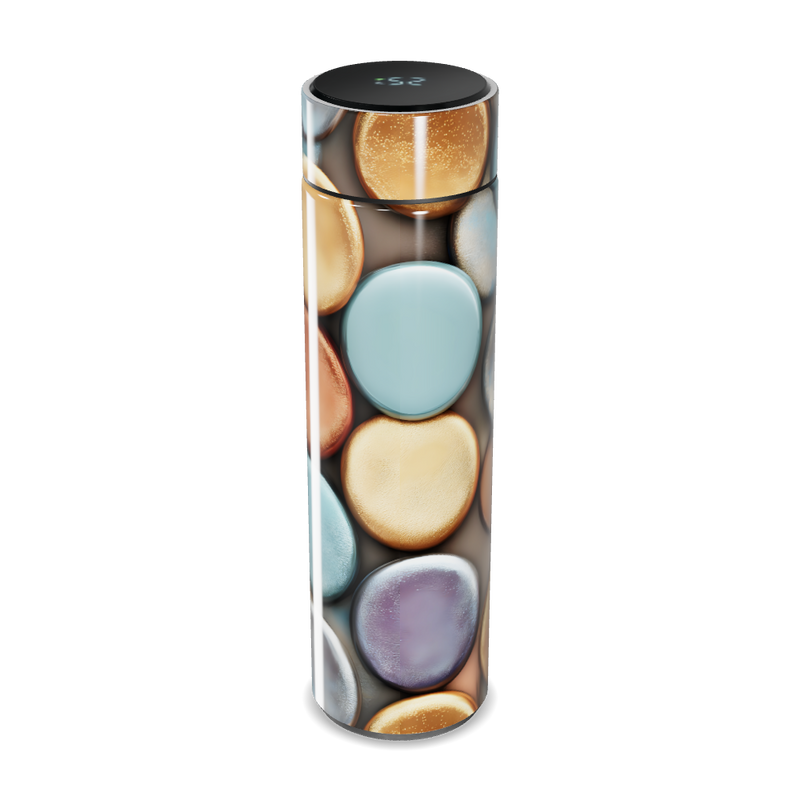 Garrafa Térmica Touch - Estampa Pedras Coloridas