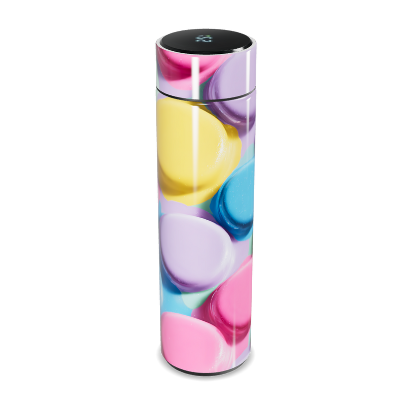 Garrafa Térmica Touch - Macarons Coloridos