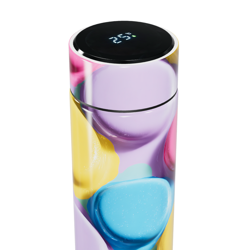 Garrafa Térmica Touch - Macarons Coloridos