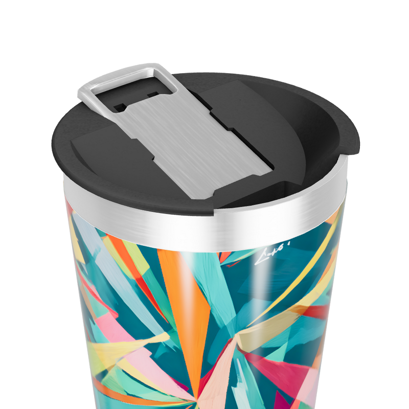 Copo Térmico - Estampa Geométrica Colorida