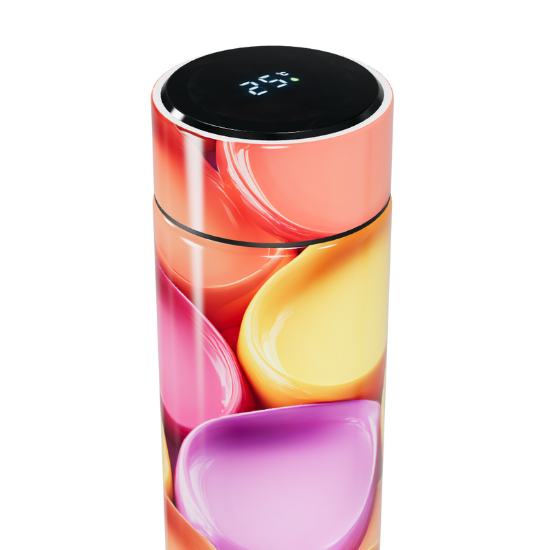 Garrafa Térmica Touch - Colorida Digital Display