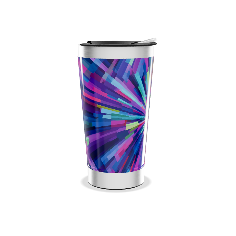 Copo Térmico - Estampa Abstrata Colorida
