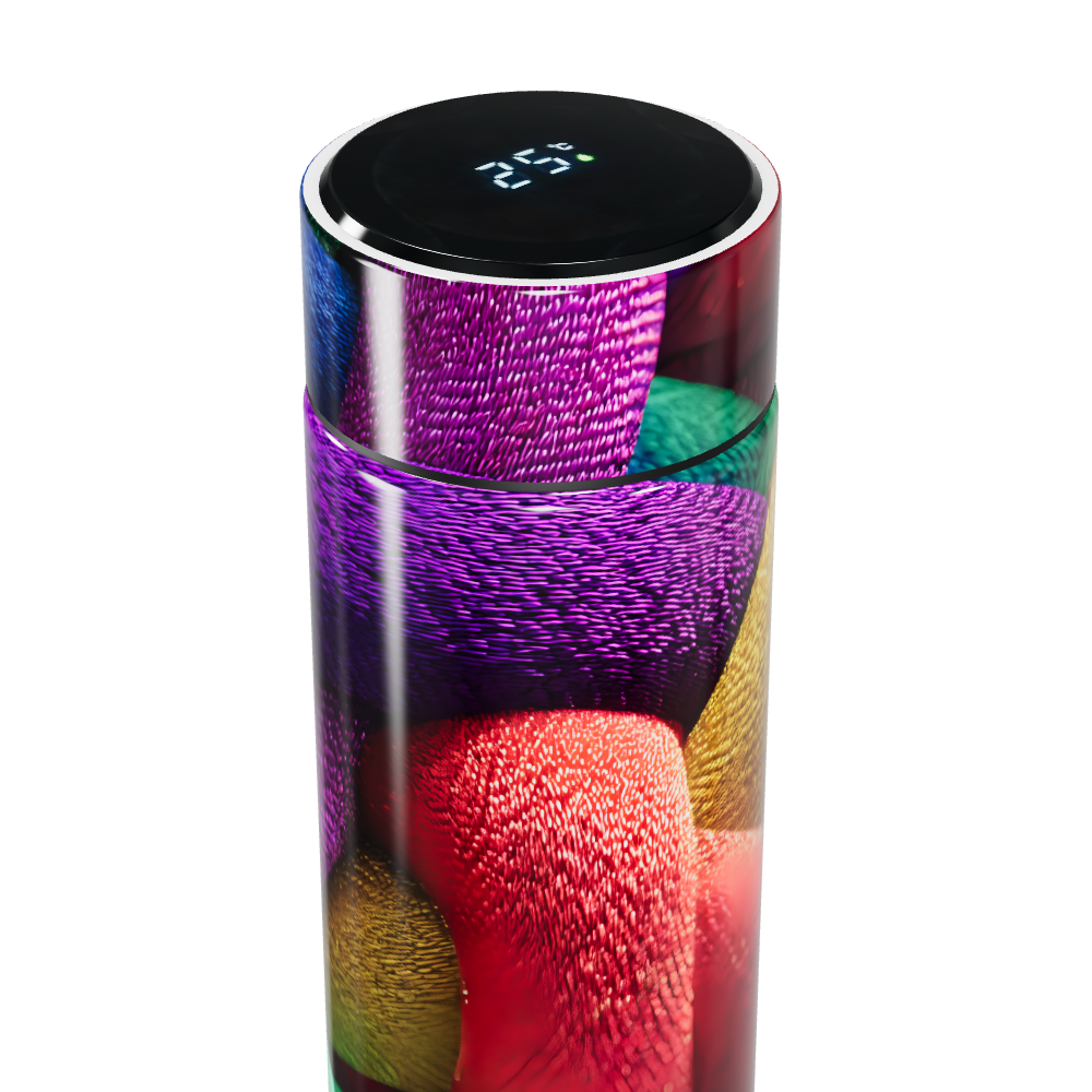 Garrafa Térmica Touch - Colorida com Display Digital