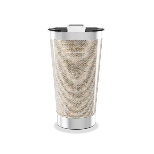 Copo Térmico - Bege com Aço Inox