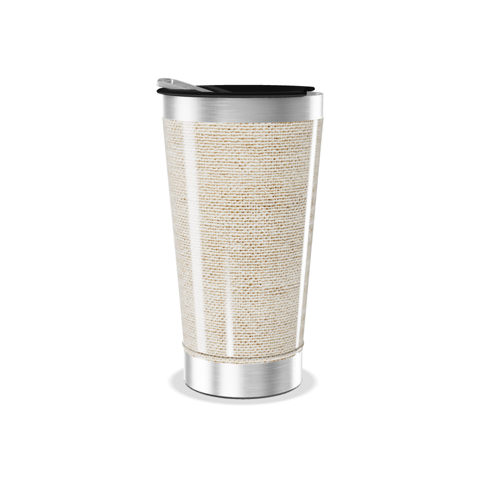 Copo Térmico - Bege com Aço Inox