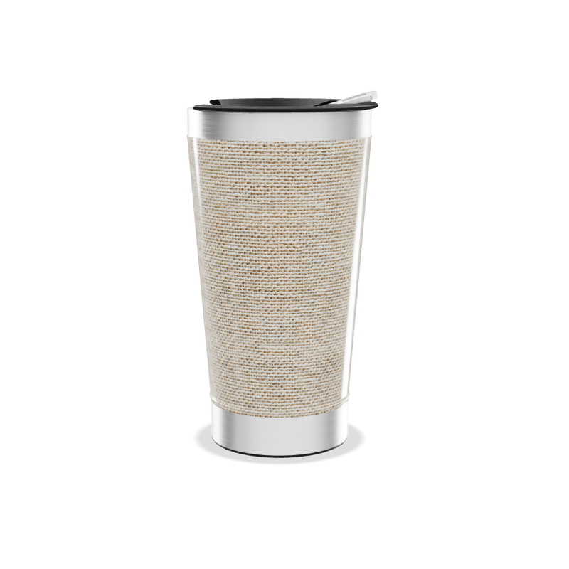 Copo Térmico - Bege com Aço Inox