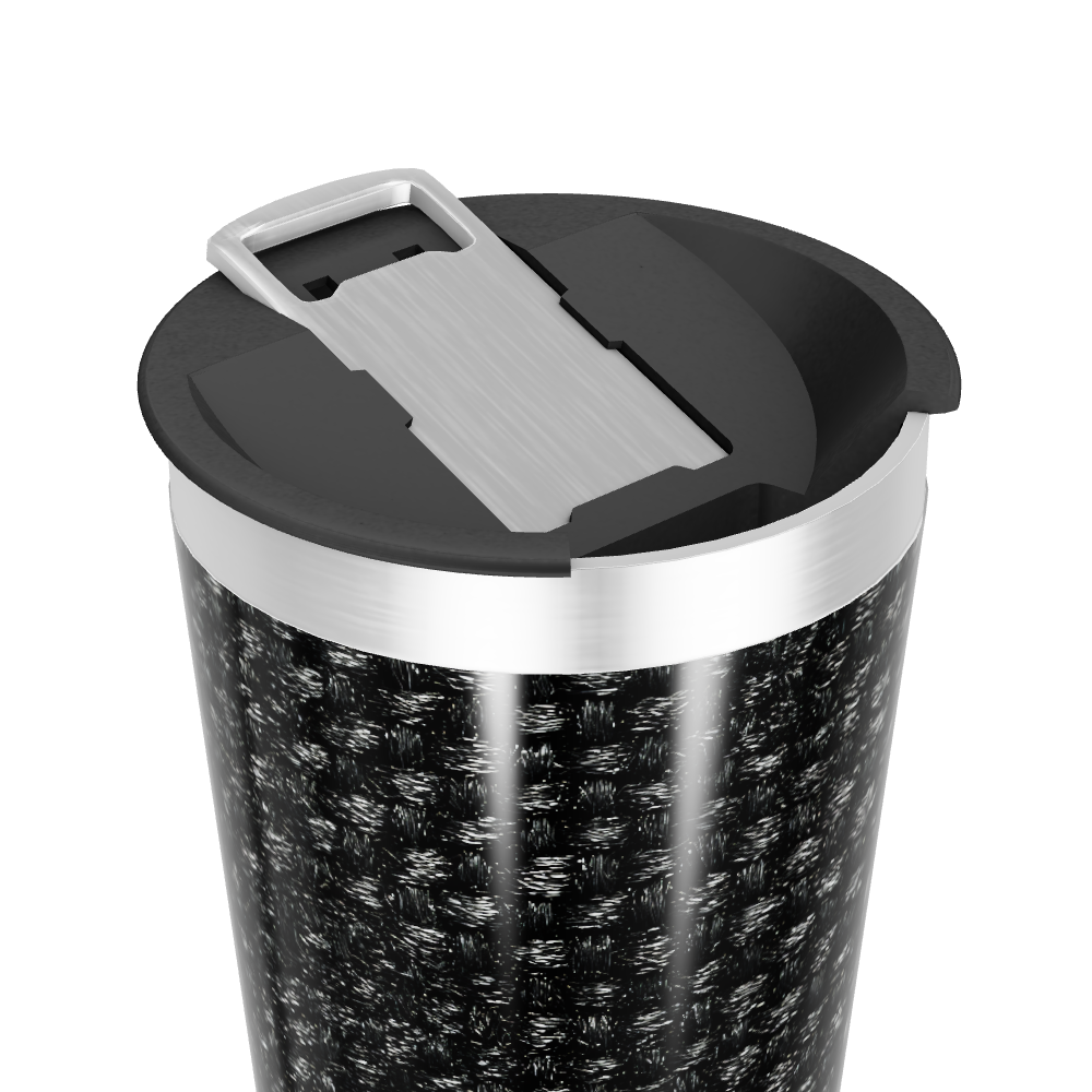 Copo Térmico - Preto Texturizado Aço Inox