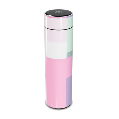Garrafa Térmica Touch - Rosa com Display Digital