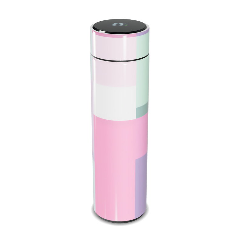 Garrafa Térmica Touch - Rosa com Display Digital