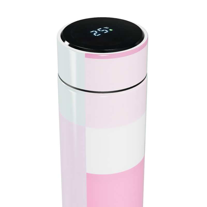 Garrafa Térmica Touch - Rosa com Display Digital