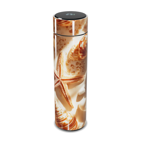 Garrafa Térmica Touch - Estampa Conchas Praia