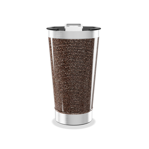 Copo Térmico - Aço Inox Textura Café
