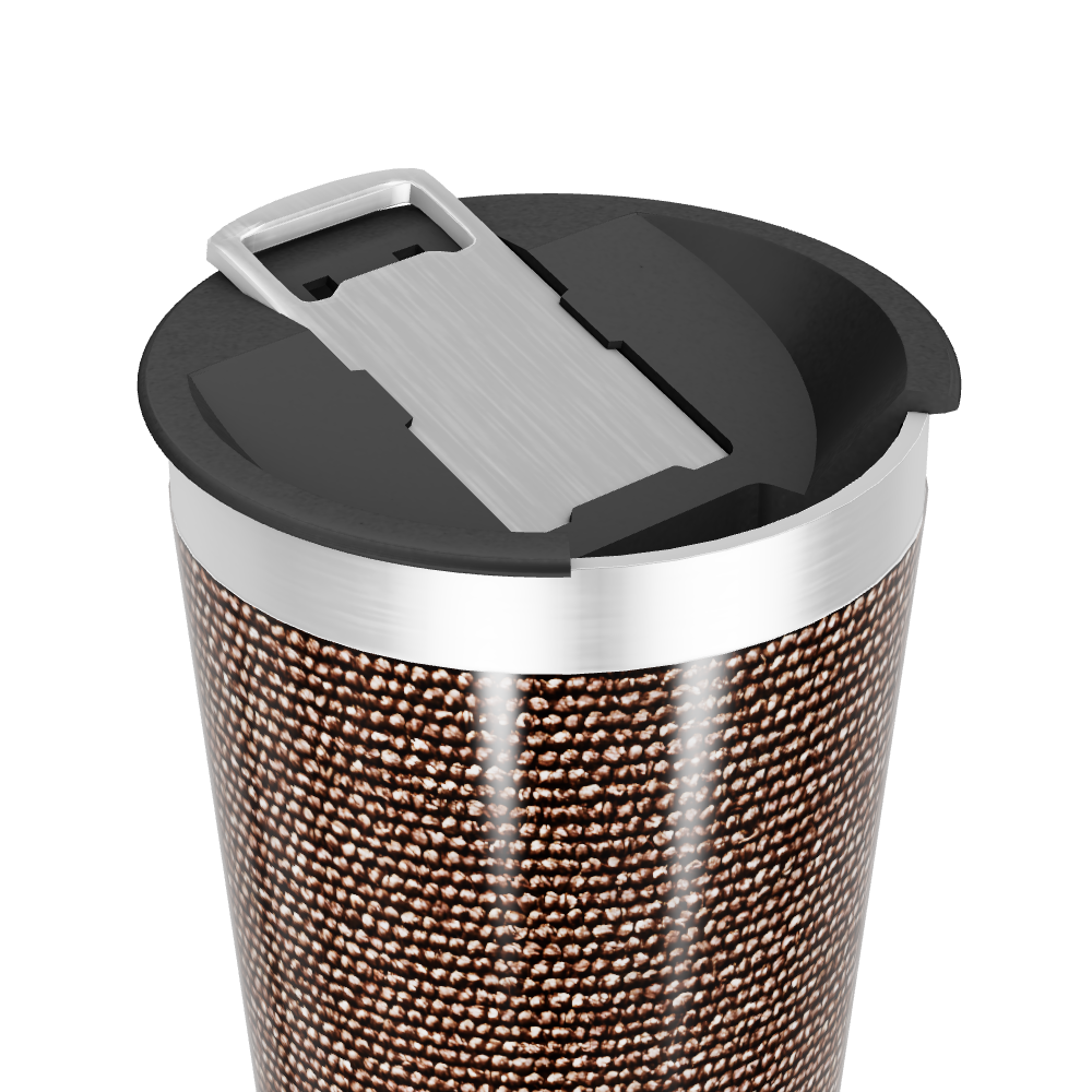 Copo Térmico - Aço Inox Textura Café