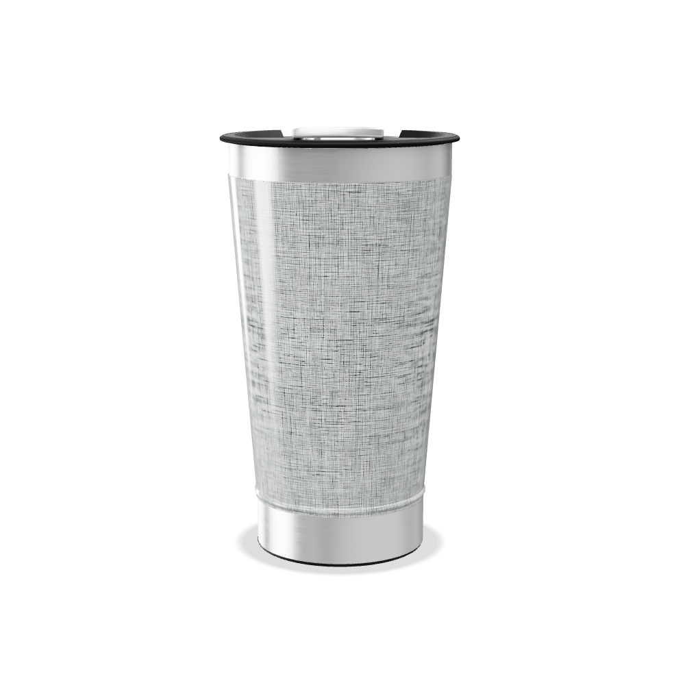 Copo Térmico - Aço Inox Texturizado Prata