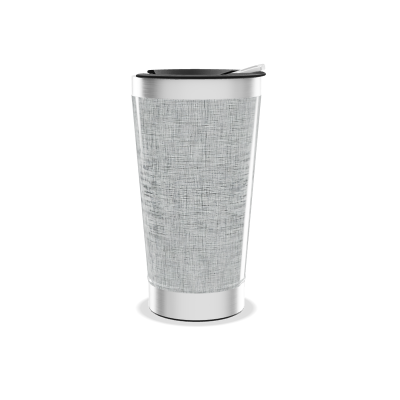 Copo Térmico - Aço Inox Texturizado Prata