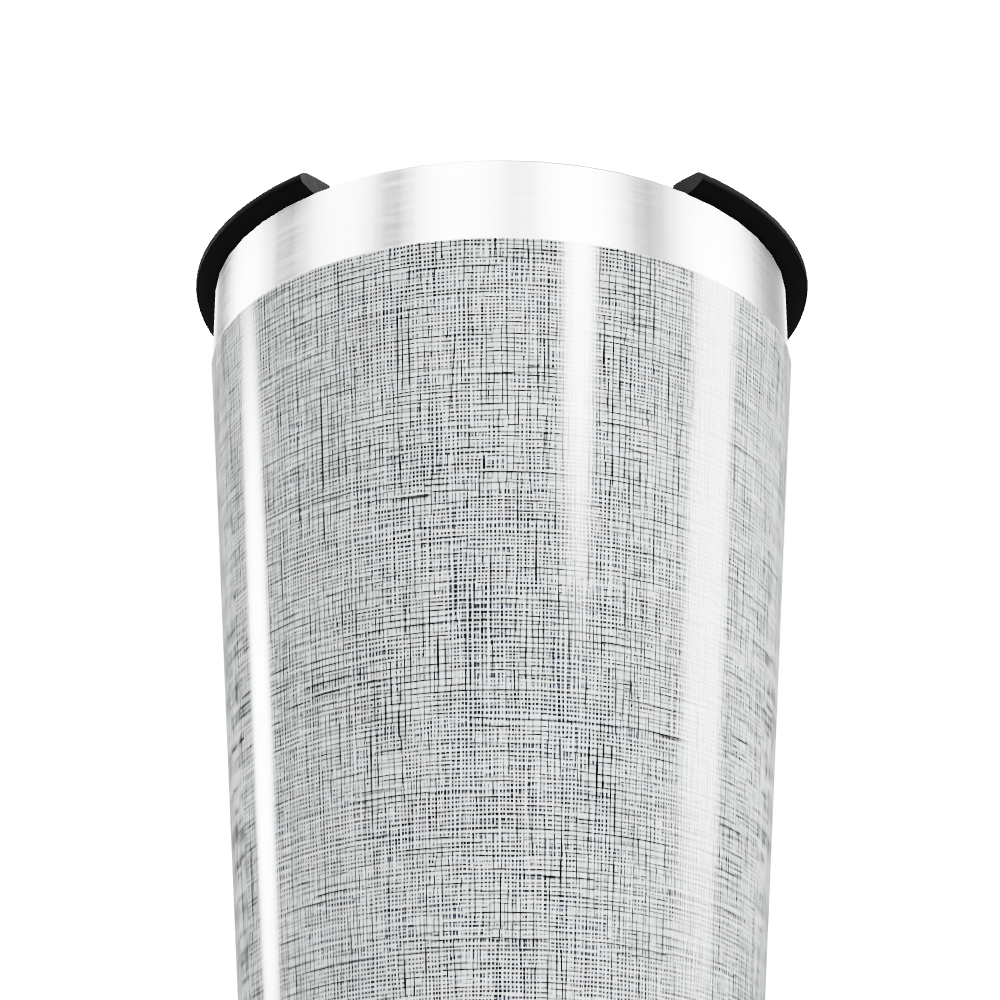 Copo Térmico - Aço Inox Texturizado Prata