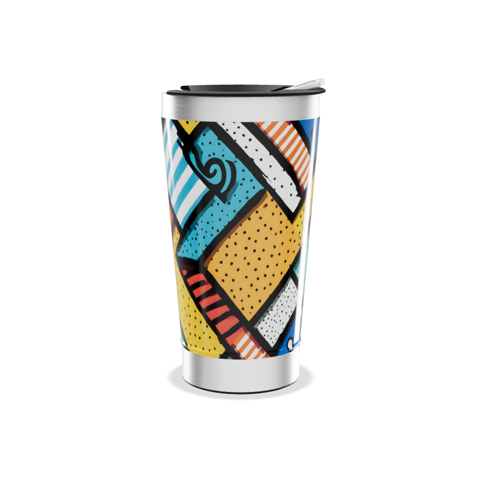 Copo Térmico - Estampa Colorida Moderna