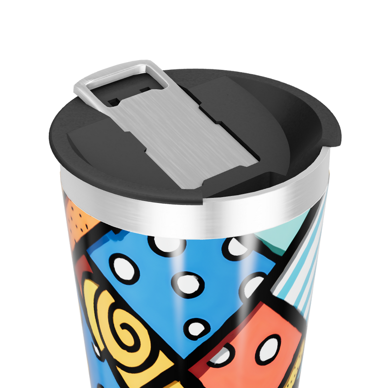 Copo Térmico - Estampa Colorida Moderna